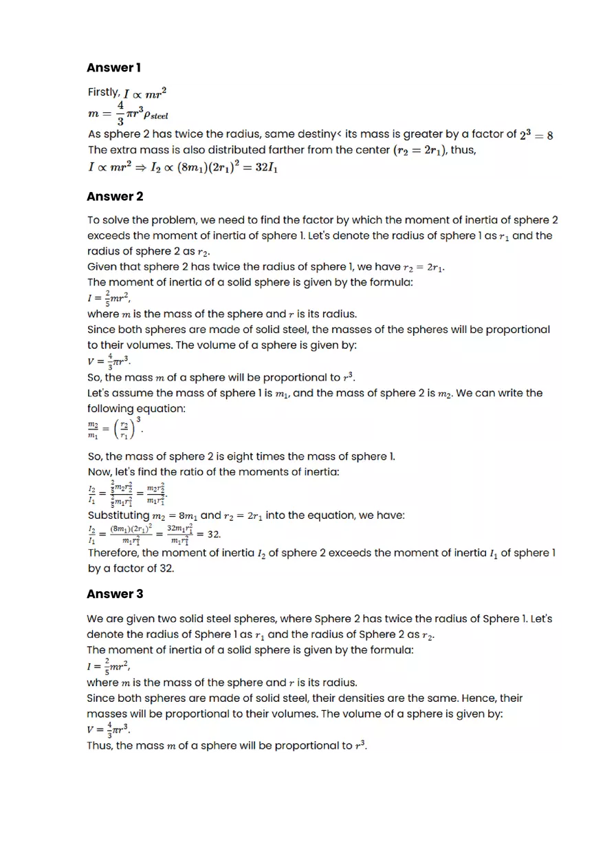 Solid Geometry #2 - Questions and Answers - Page 3