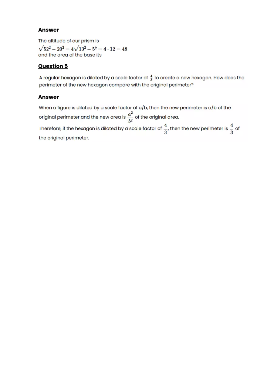 Solid Geometry #8 - Questions and Answers - Page 2