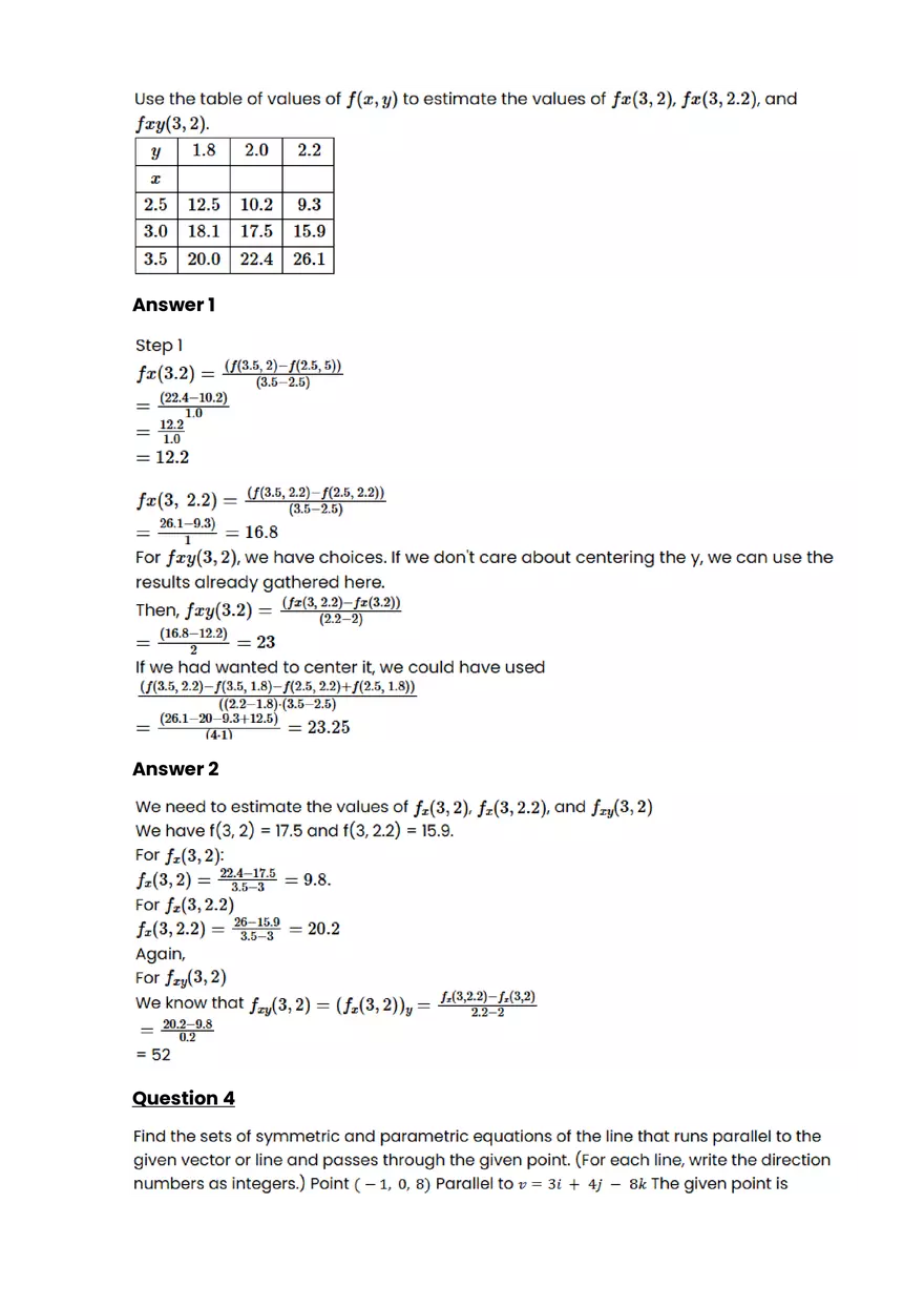 Parametric equations, polar coordinates, and vector-valued functions #3 - Questions and Answers - Page 4