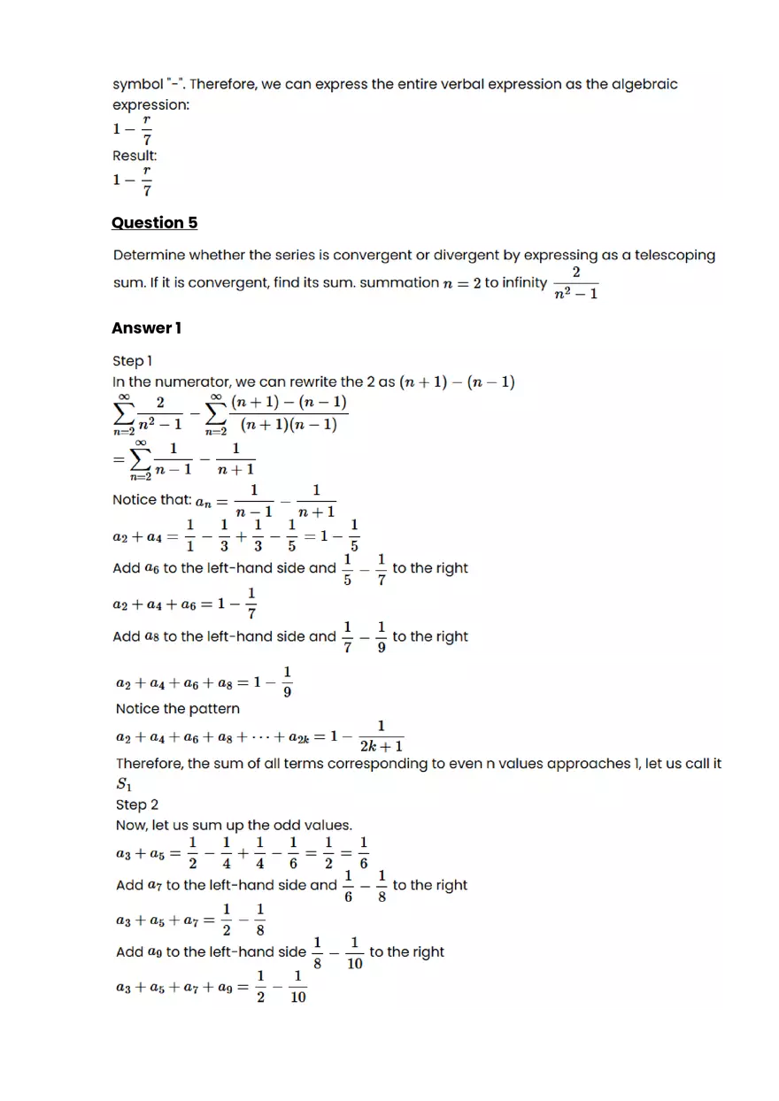 Equations, expressions, and inequalitie #10 - Questions and Answers - Page 3