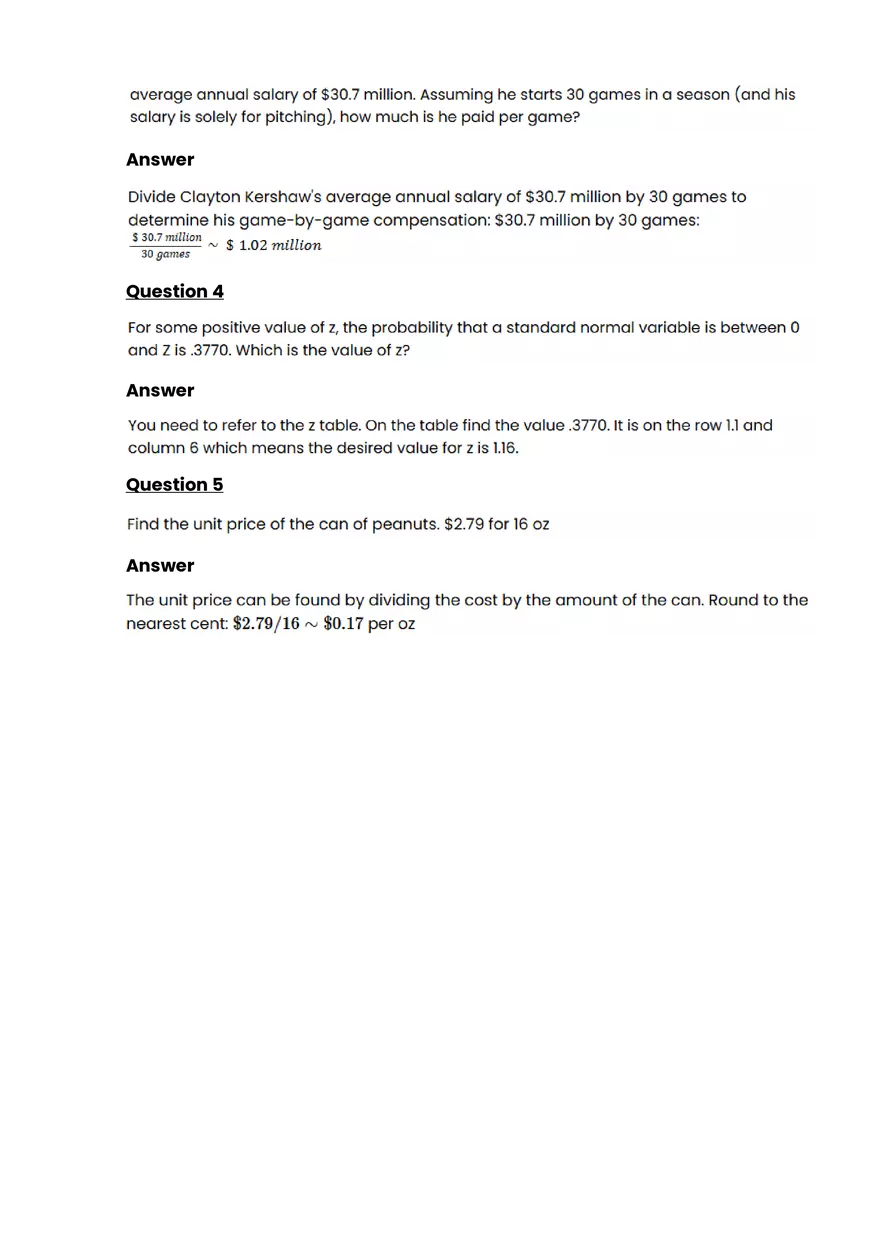 Ratios, rates, proportions #3 - Questions and Answers - Page 2