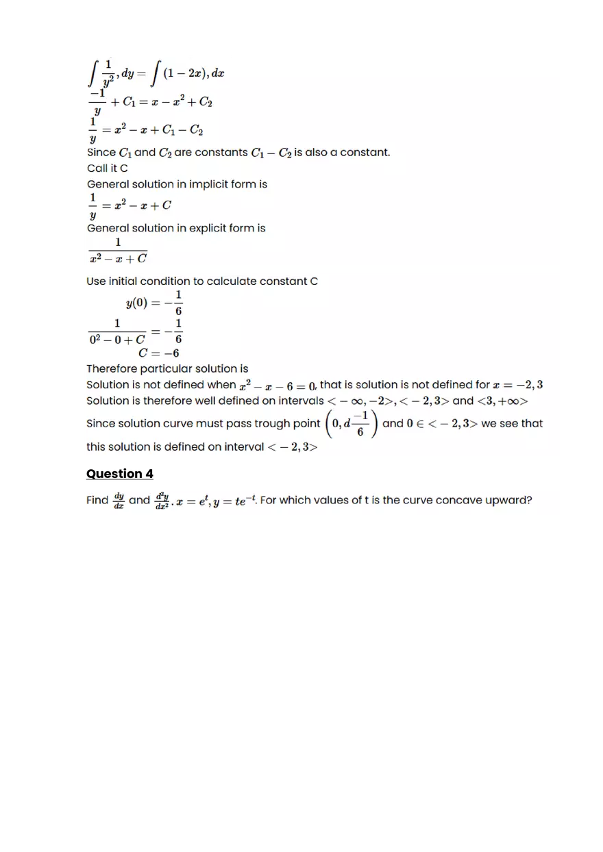 Differential equations #4 - Questions and Answers - Page 2