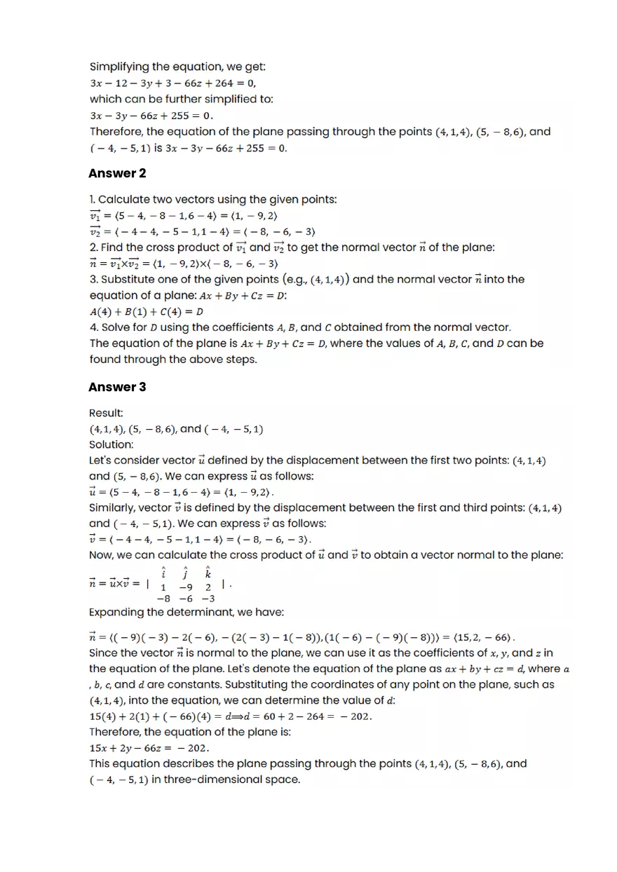 Parametric equations, polar coordinates, and vector-valued functions #1 - Questions and Answers - Page 3