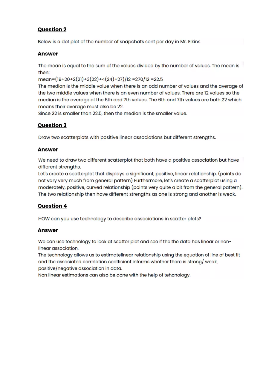Scatterplots #2 - Questions and Answers - Page 2