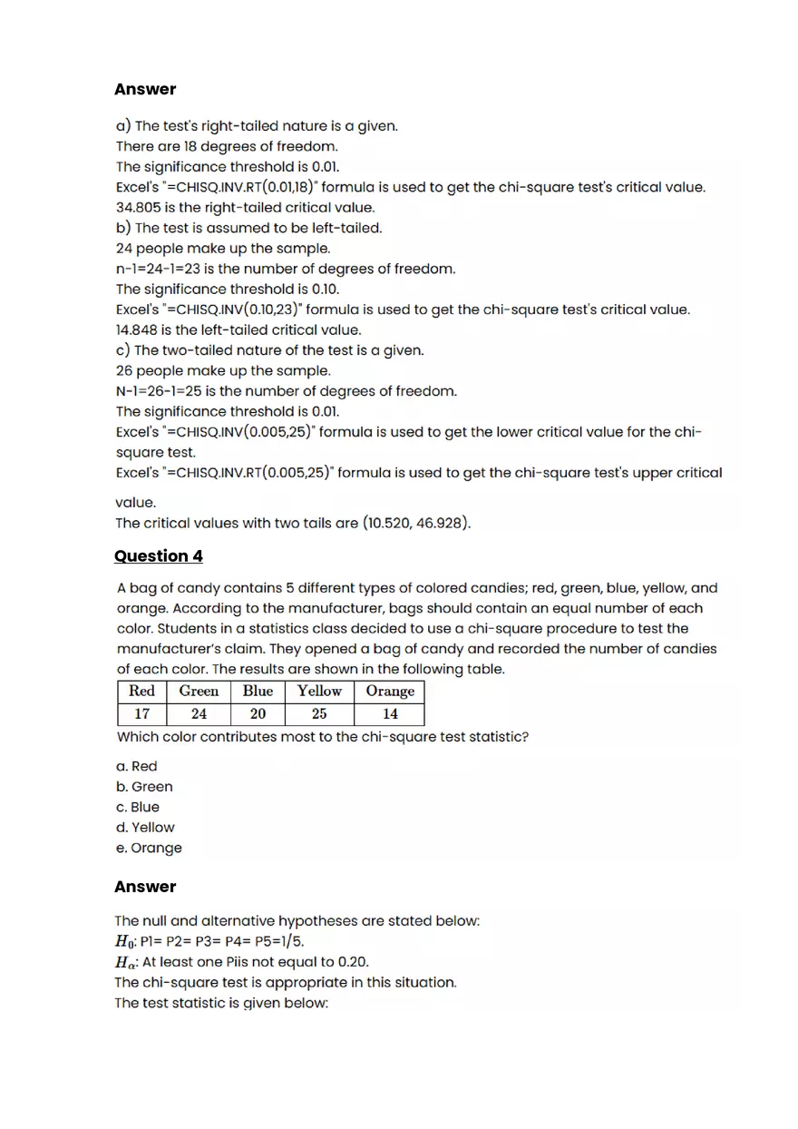 Chi-square tests #3 - Questions and Answers - Page 2