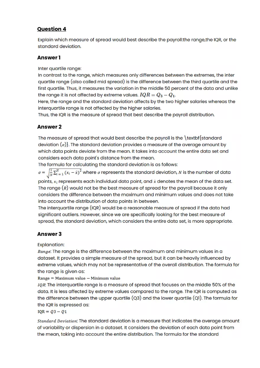 Summarizing quantitative data #1 - Questions and Answers - Page 3