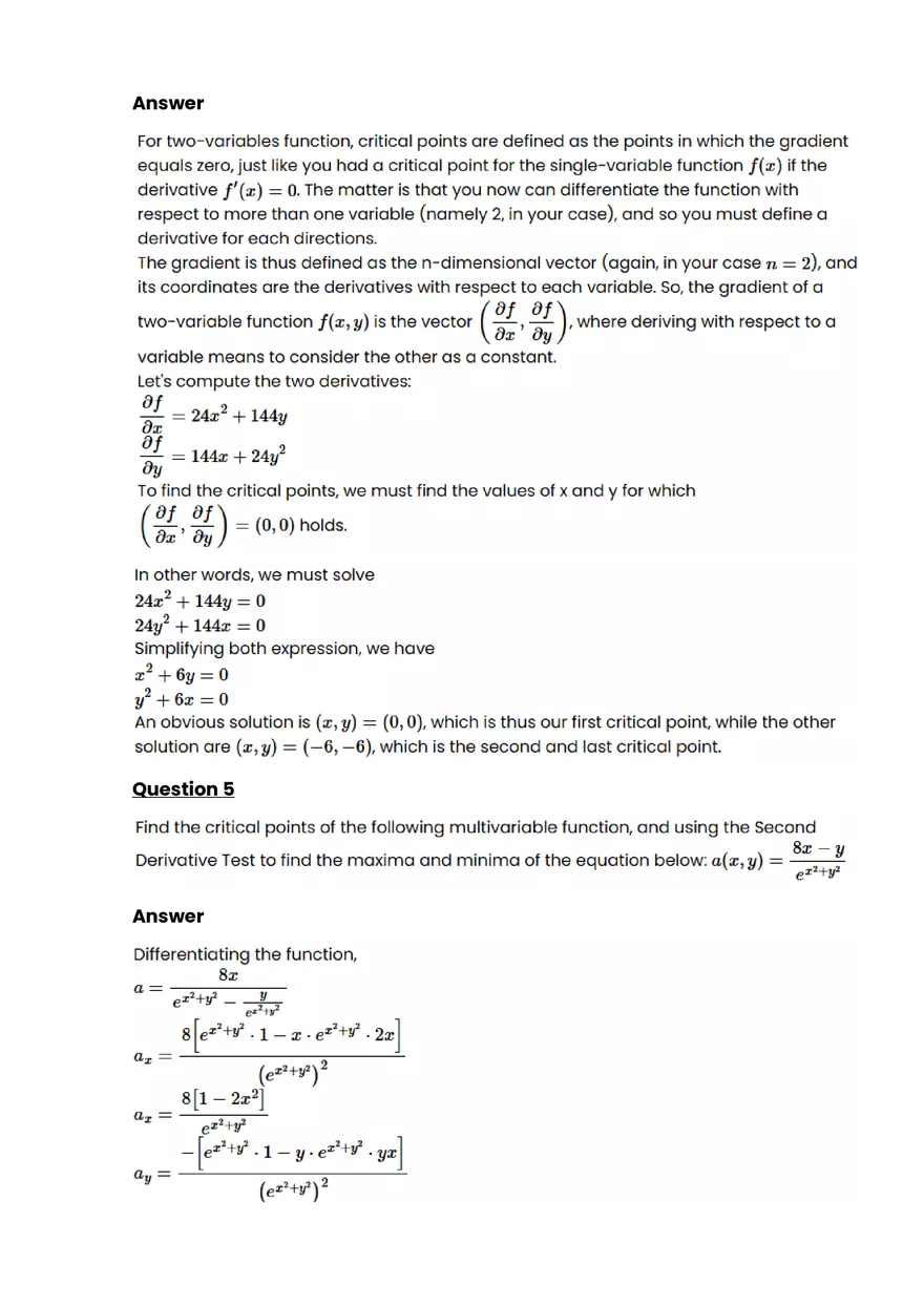 Multivariable functions #4 - Questions and Answers - Page 5