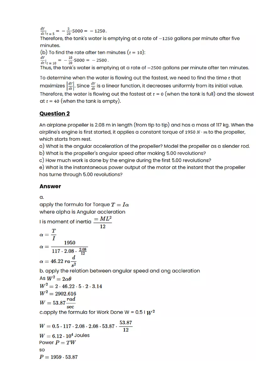 Acceleration Due to Gravity #8 - Questions and Answers - Page 3