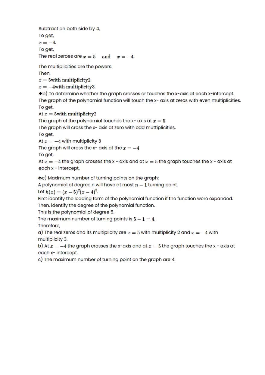 Quadratic function and equation #10 - Questions and Answers - Page 5