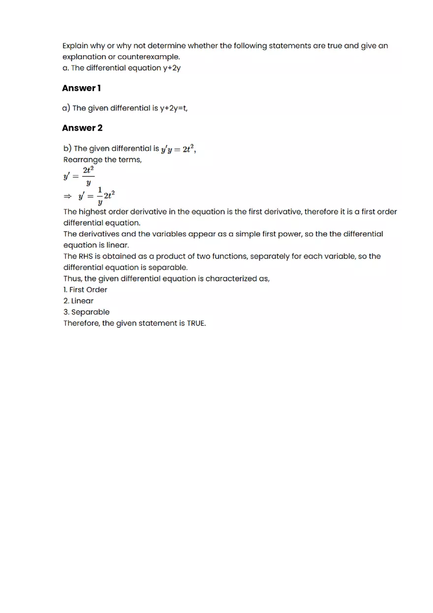 First order differential equations #1 - Questions and Answers - Page 4