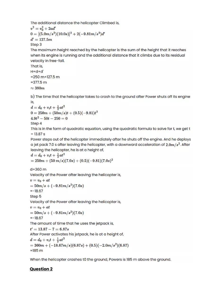 Acceleration Due to Gravity #2 - Questions and Answers - Page 4