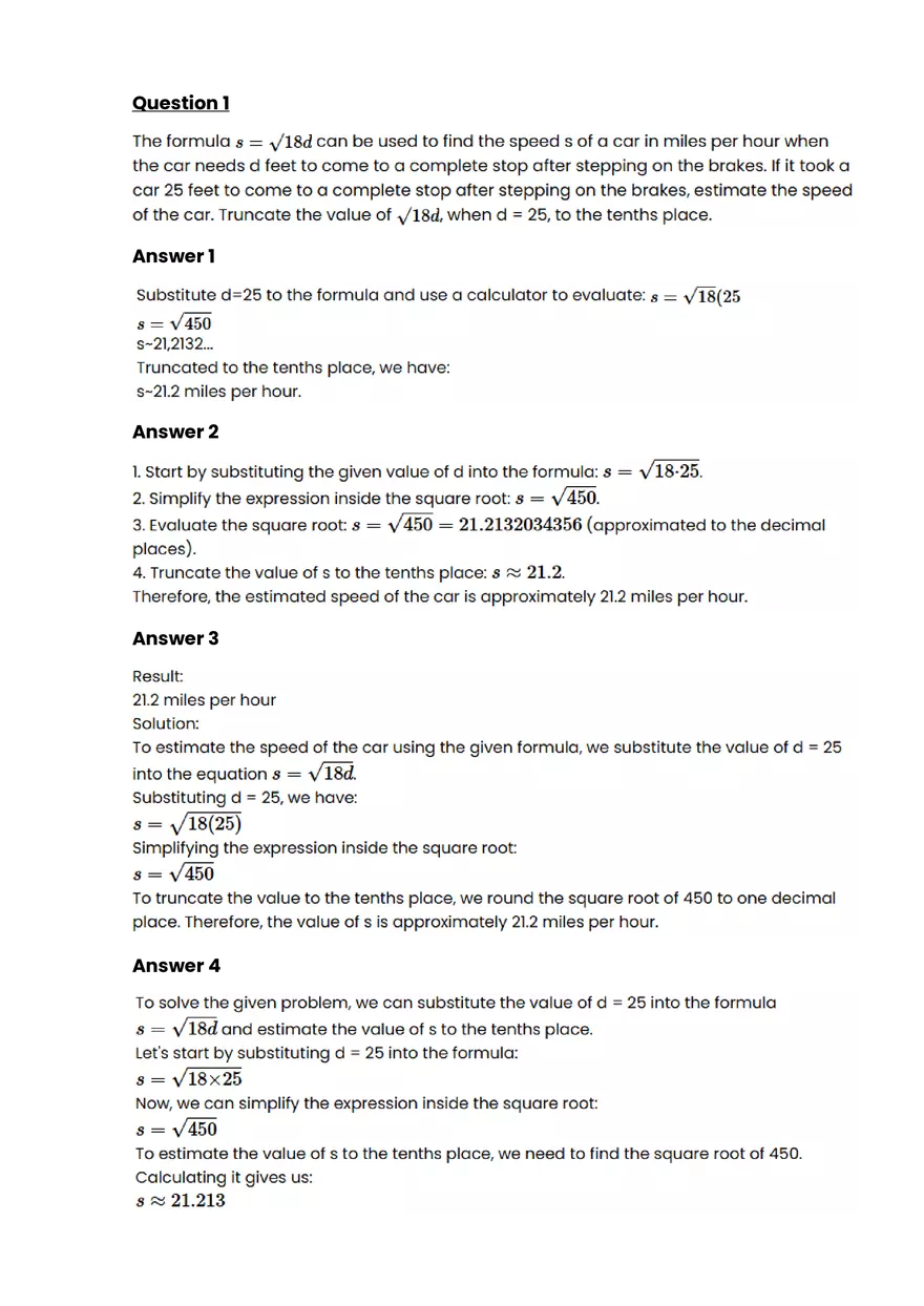 Ratios, rates, proportions #16 - Questions and Answers - Page 1