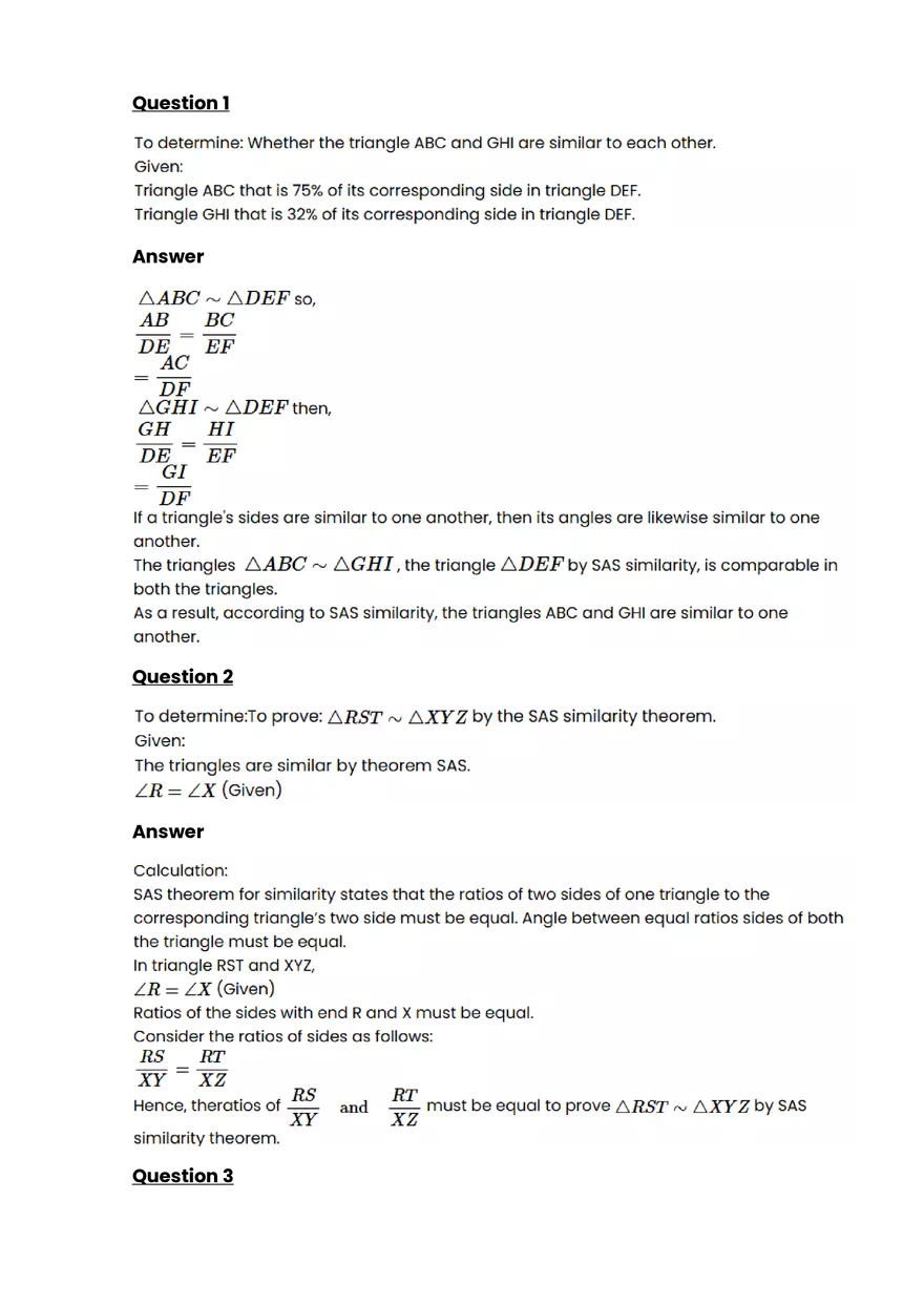 Similarity #6 - Questions and Answers - Page 1