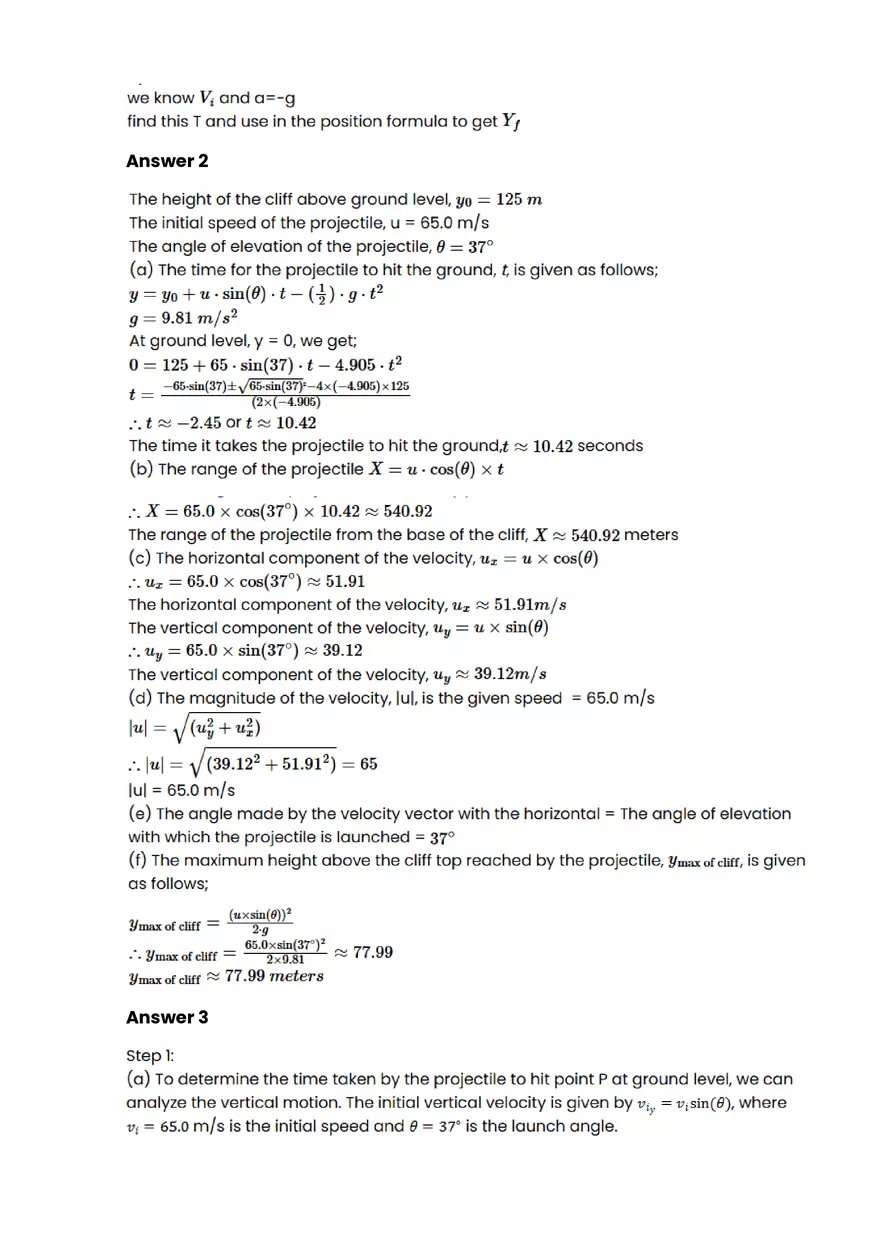 Acceleration Due to Gravity #1 - Questions and Answers - Page 3
