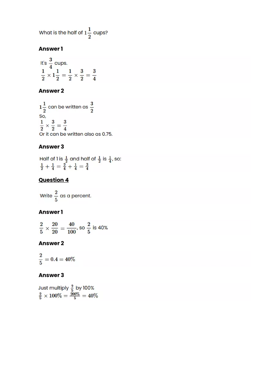 Ratios, rates, proportions #11 - Questions and Answers - Page 3