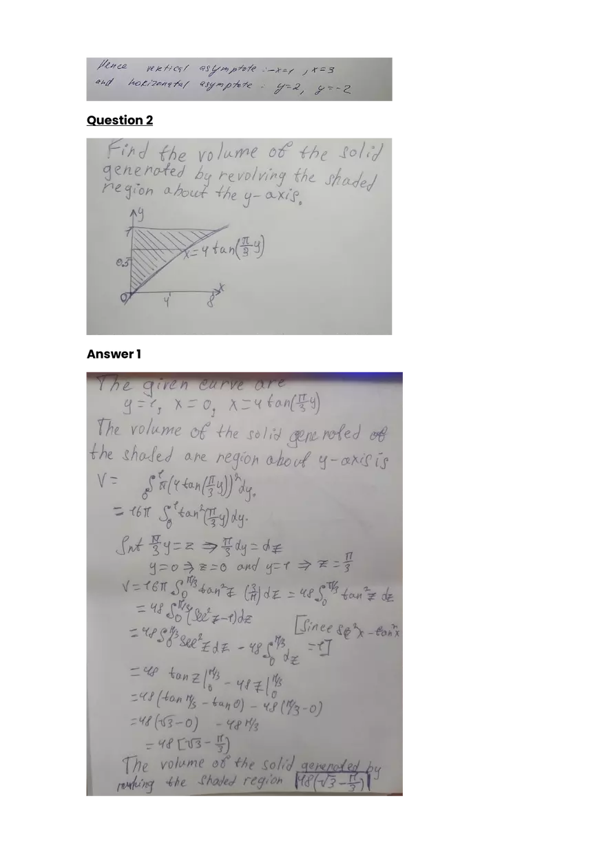 Calculus Review Problems - Page 2