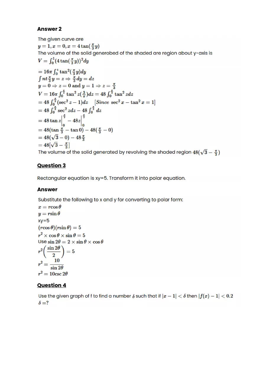 Calculus Review Problems - Page 3