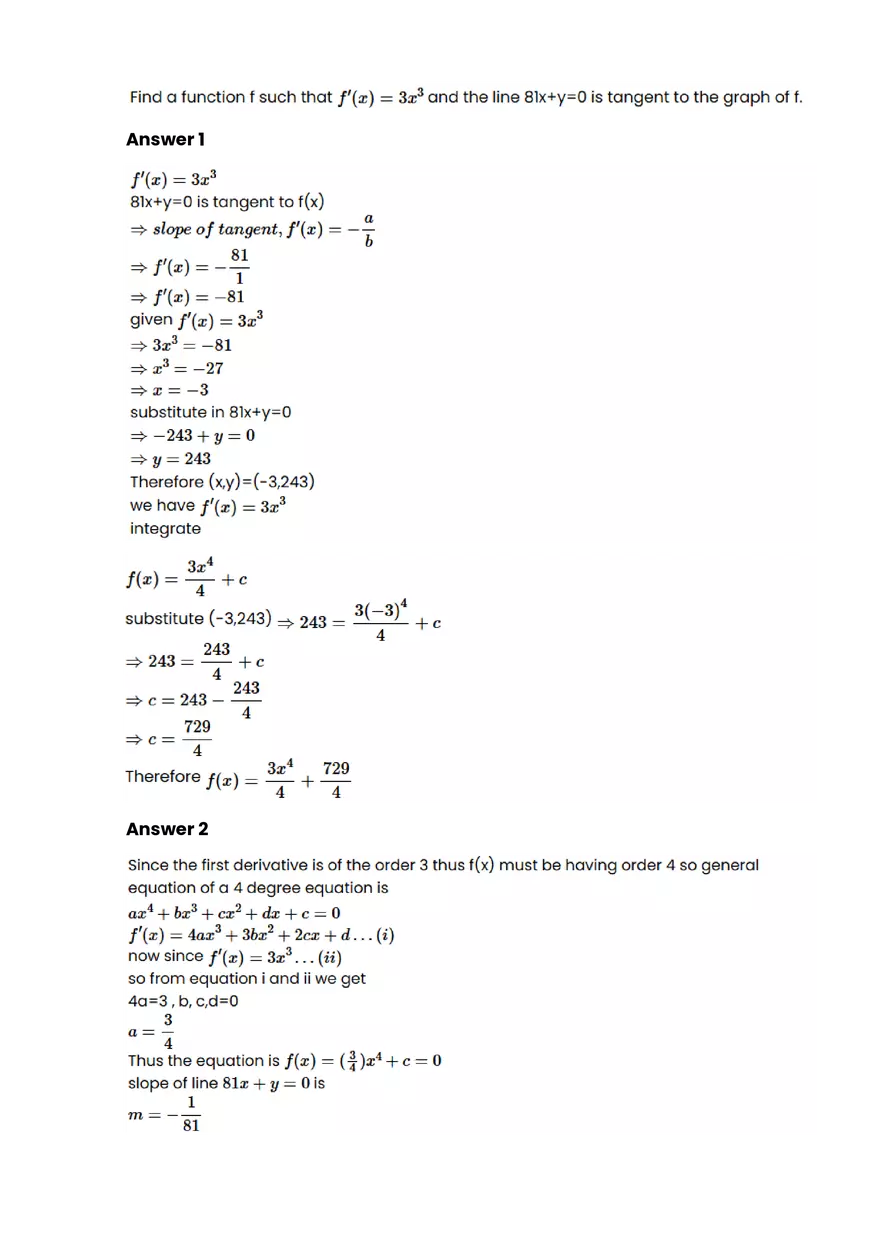 Calculus Review Problems - Page 5