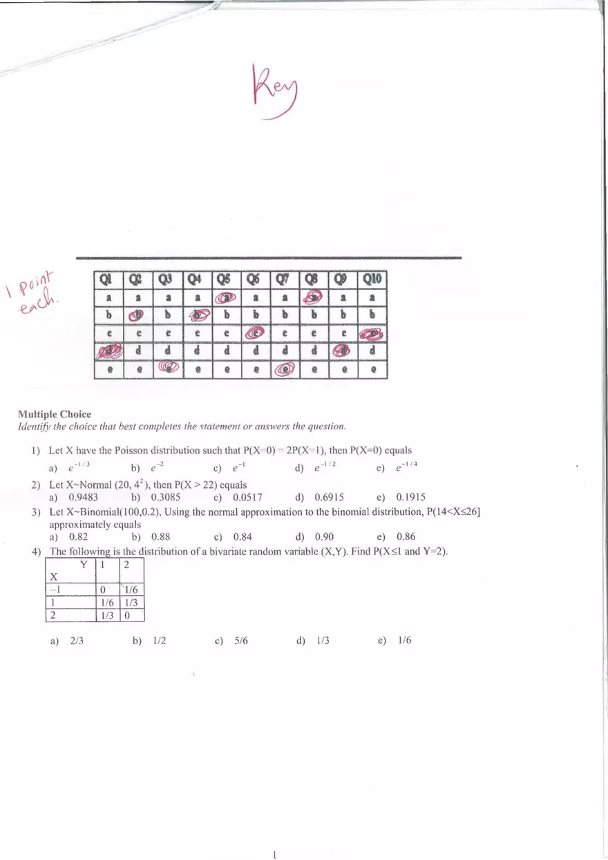 Math Test 2022 - Page 1
