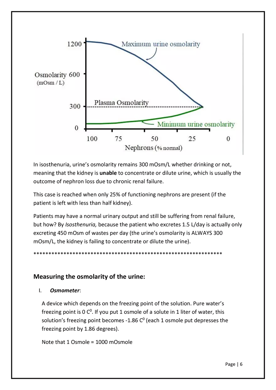 The Ability of the Kidney to Make Concentrated Urine - Page 5