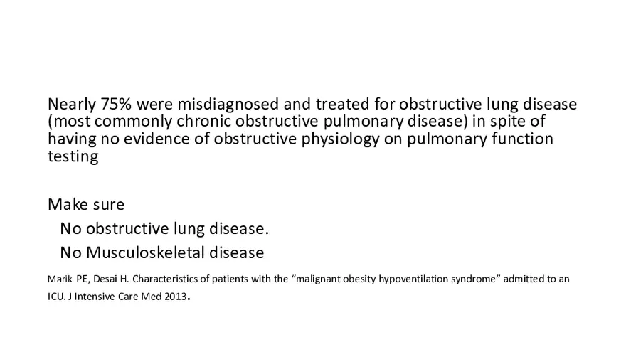 Obstructive Sleep Apnea Obesity Hypoventilation Syndrome - Page 45