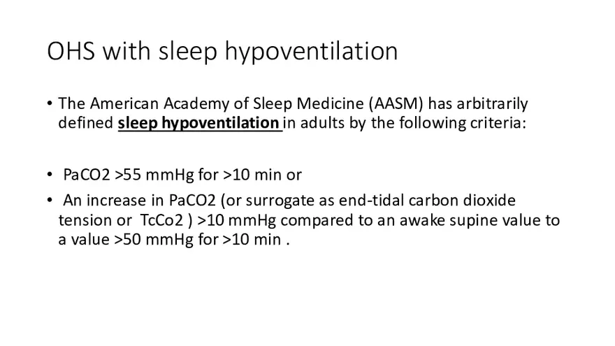 Obstructive Sleep Apnea Obesity Hypoventilation Syndrome - Page 48