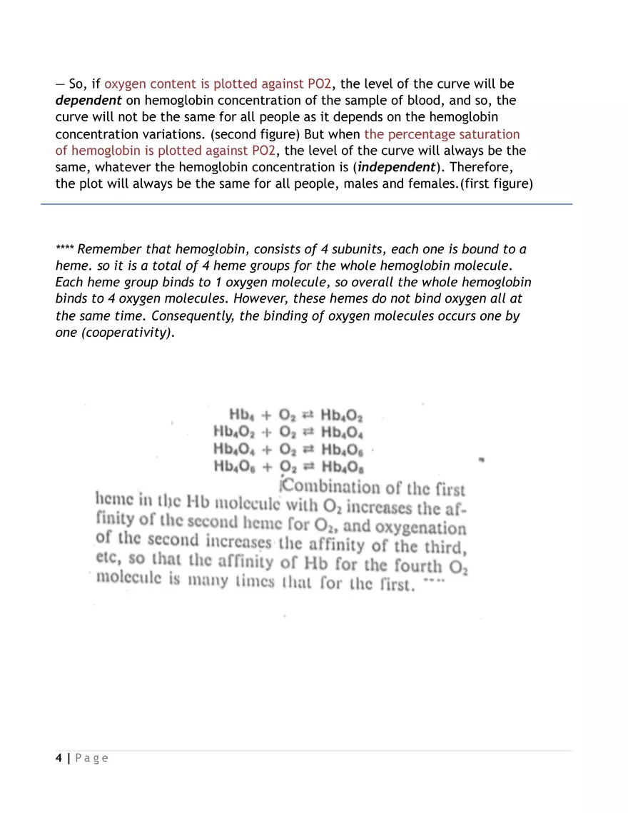 Oxygen-hemoglobin dissociation curve - Page 4