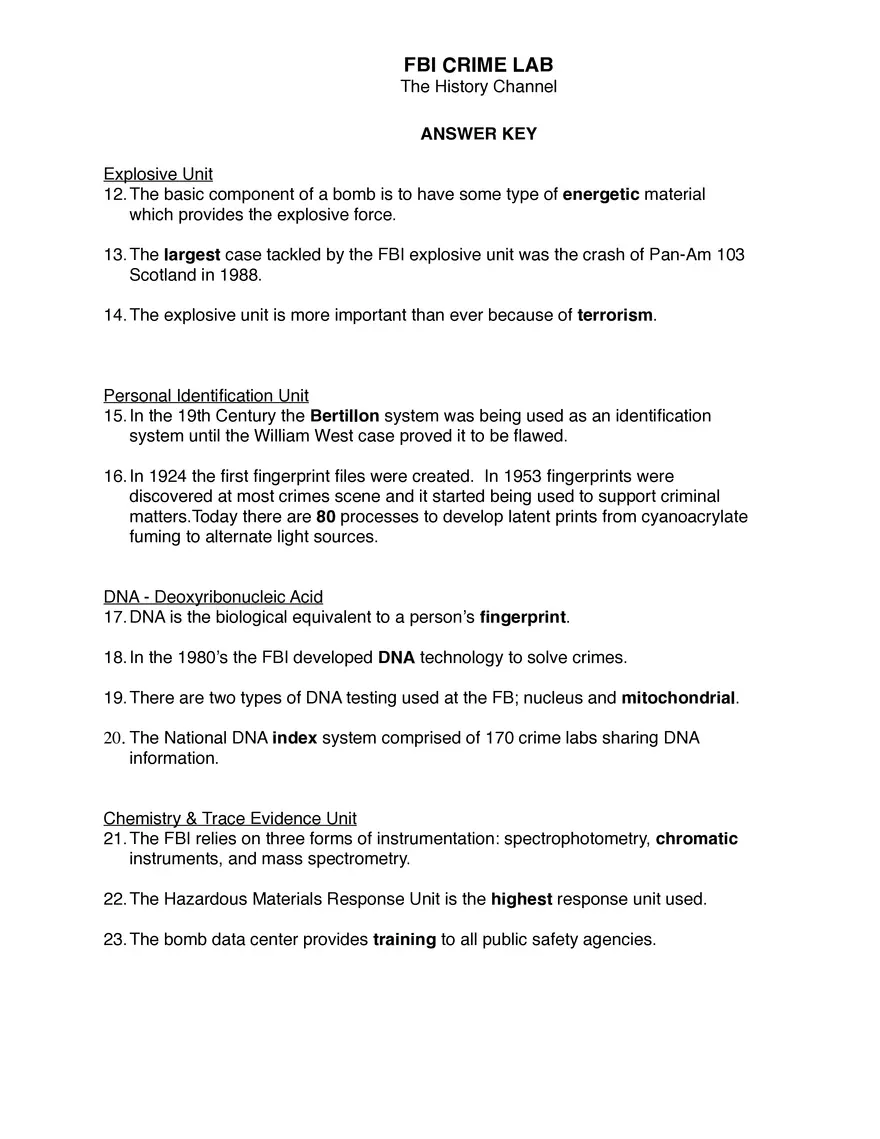 FBI Crime Lab - Page 2