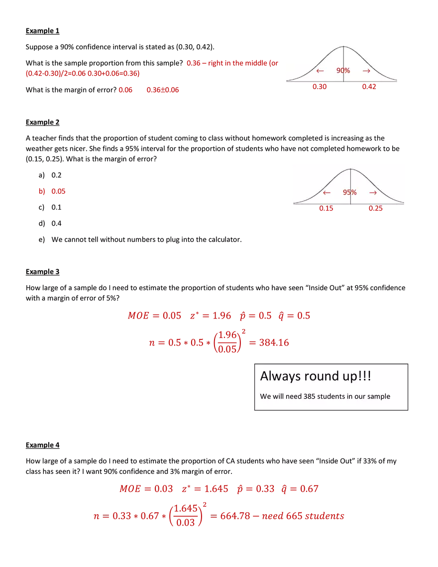 Confidence Intervals II - Page 2