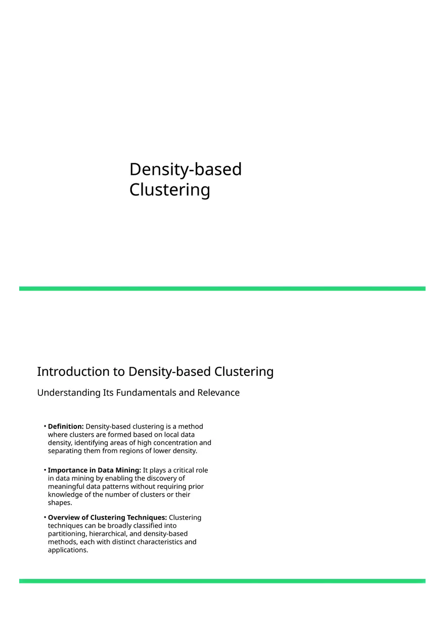 Density-based Clustering - Page 1