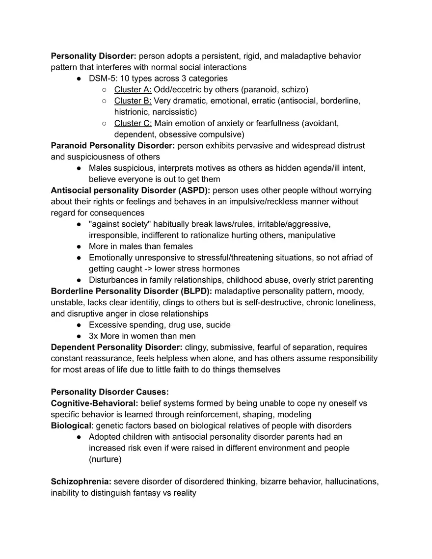 Personality Disorder - Page 1
