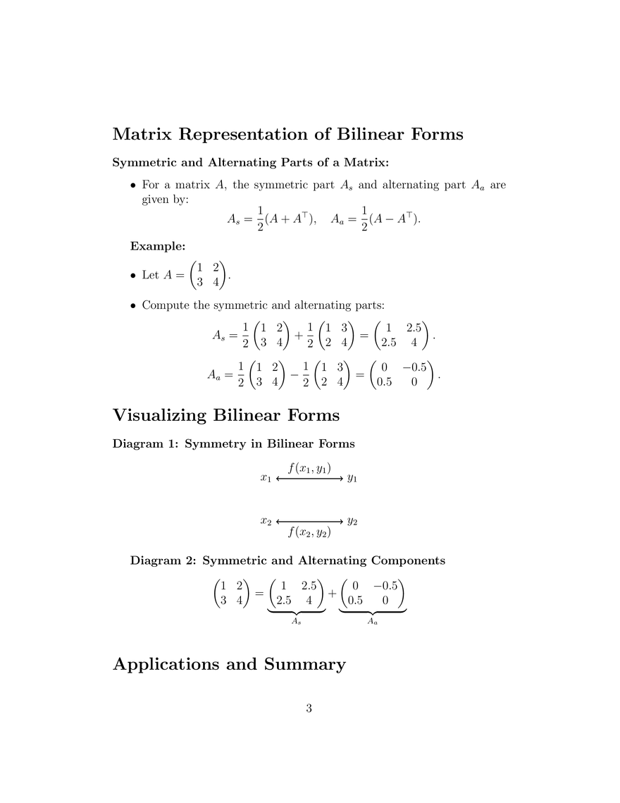Bilinear Forms and Tensor Products - Page 3
