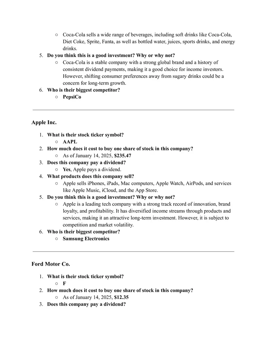 Low / High Risk Examples - Page 3