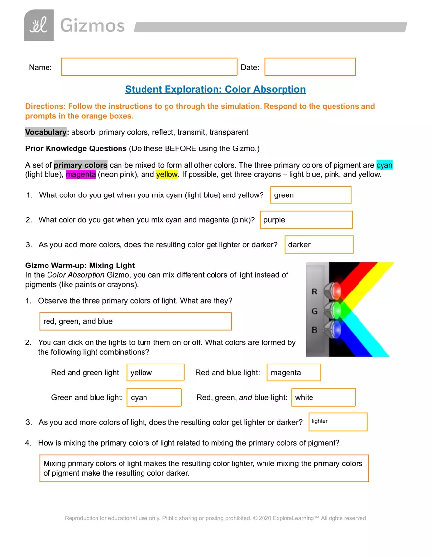 Color Absorption SE - Page 1