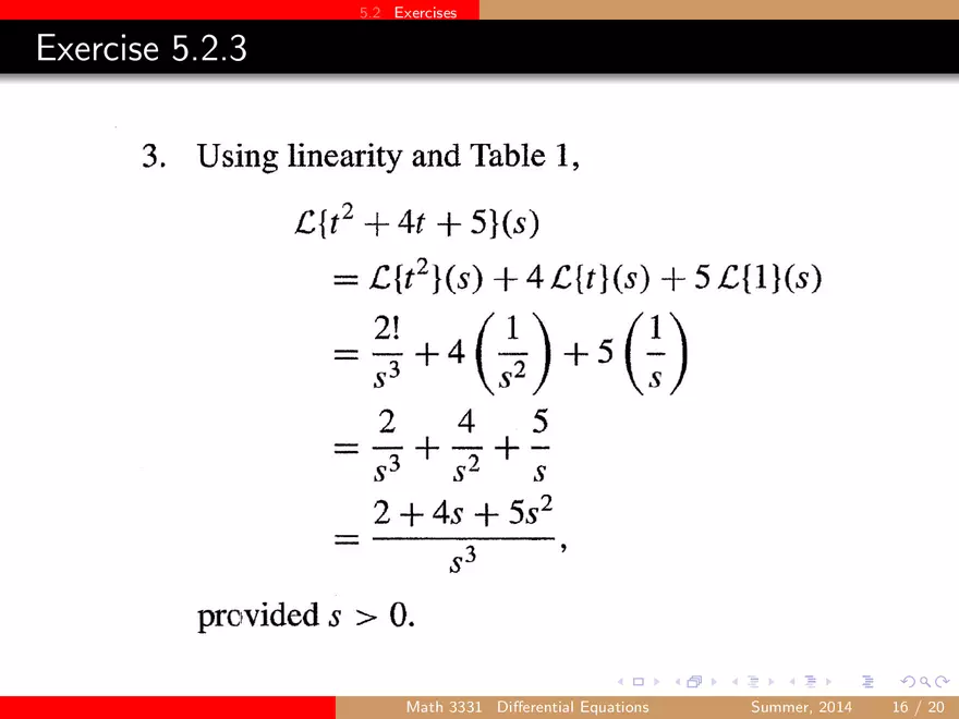 Basic Properties of the Laplace Transform Ch2 - Page 6