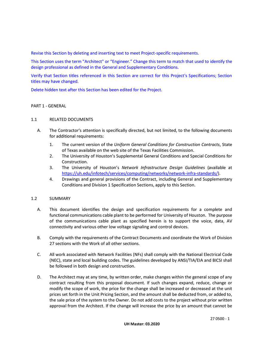 Communications General Provisions Ch1 - Page 1