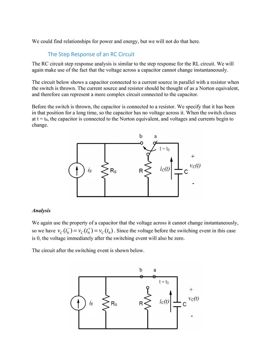 Response of First Order RL and RC Circuits  2 - Page 6