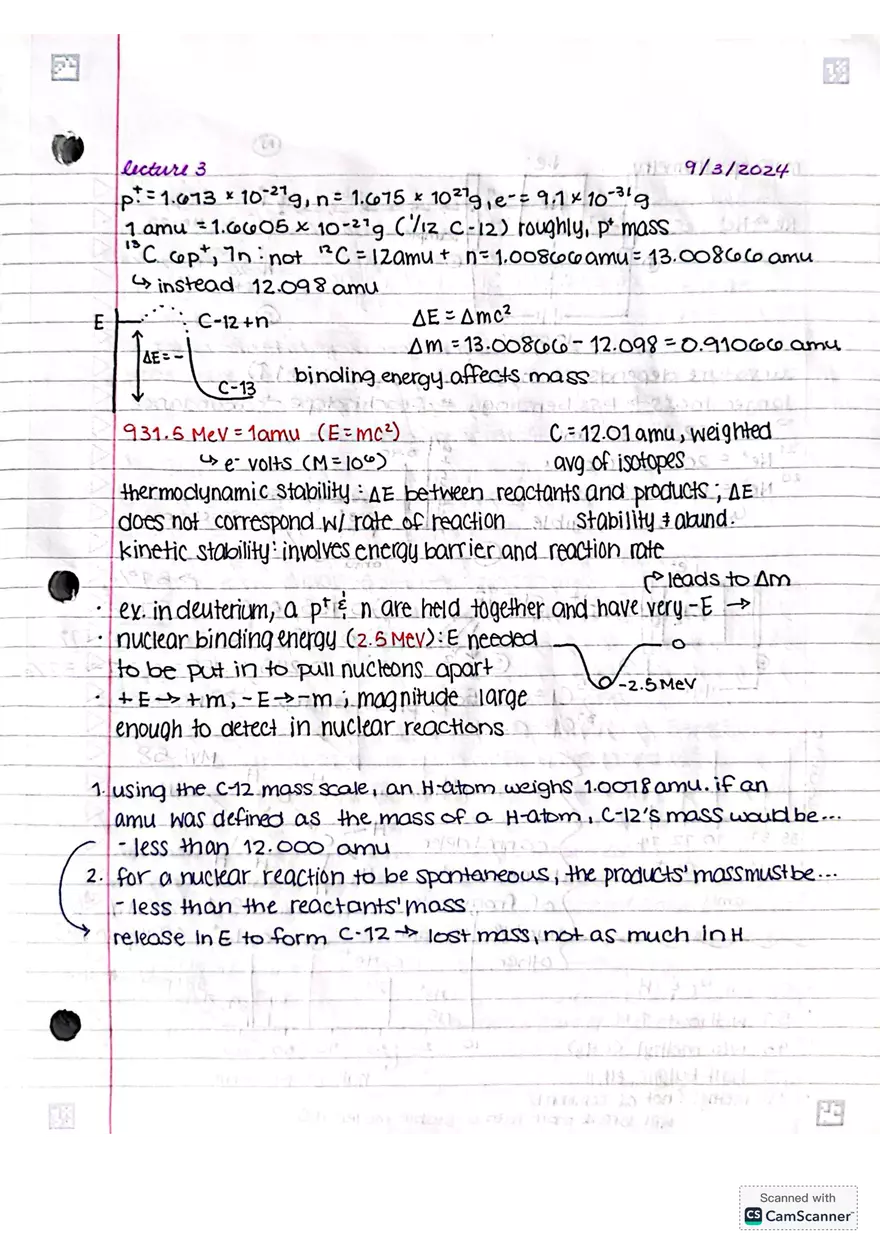 CHEM 1810 - Lecture 3 - Page 1