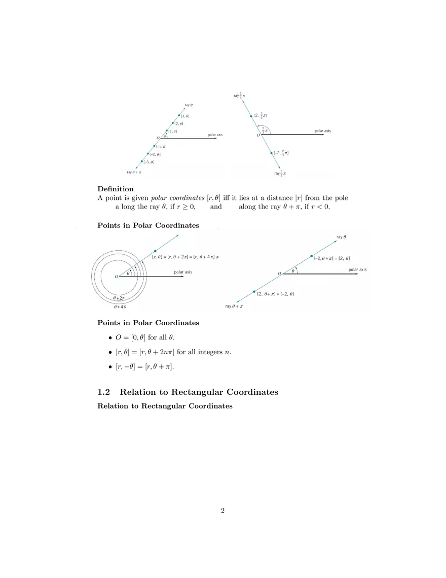 Polar Coordinates Graphing in Polar Coordinates - Page 2