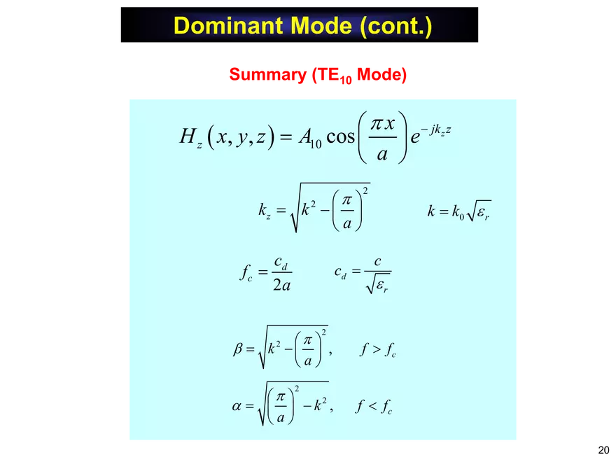 Rectangular Waveguide Notes - Page 12