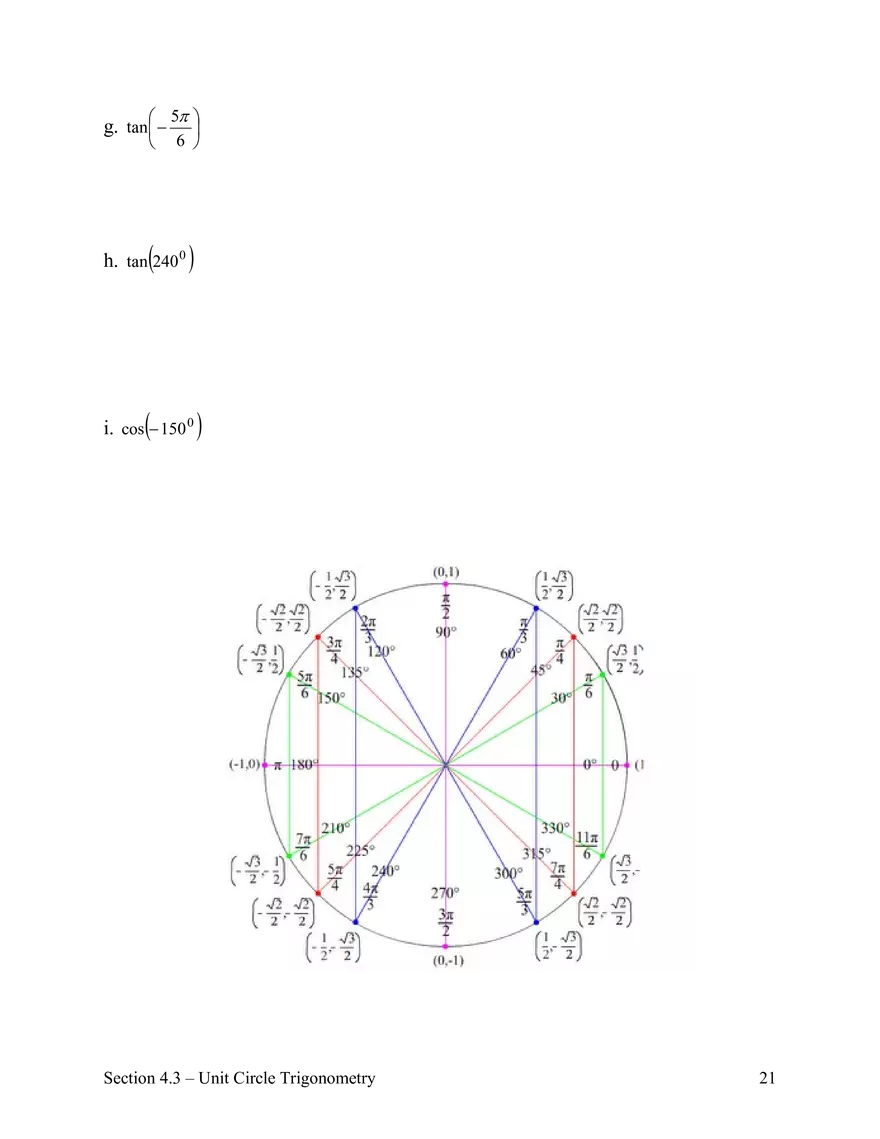 Unit Circle Trigonometry Ch2 - Page 10