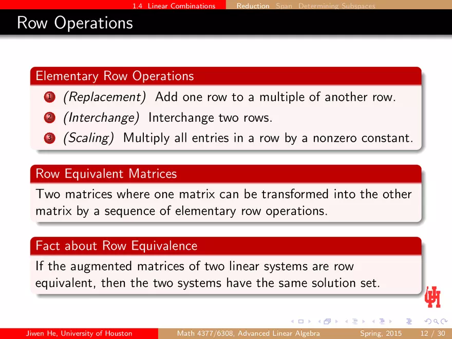 Advanced Linear Combinations & Systems of Linear Equations 2 - Page 2