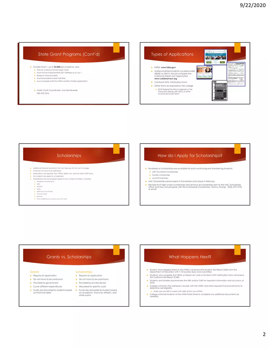 The Financial Aid Process - Page 2