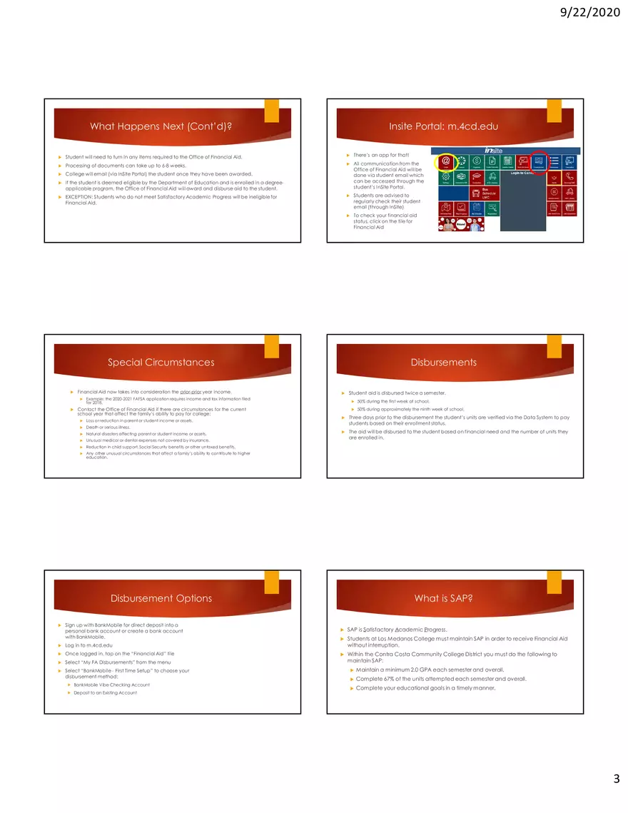 The Financial Aid Process - Page 3