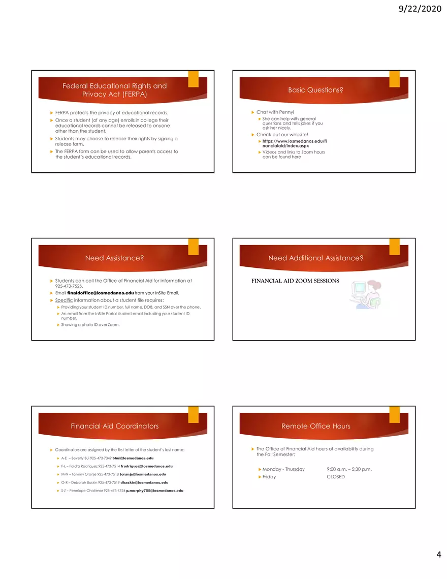 The Financial Aid Process - Page 4