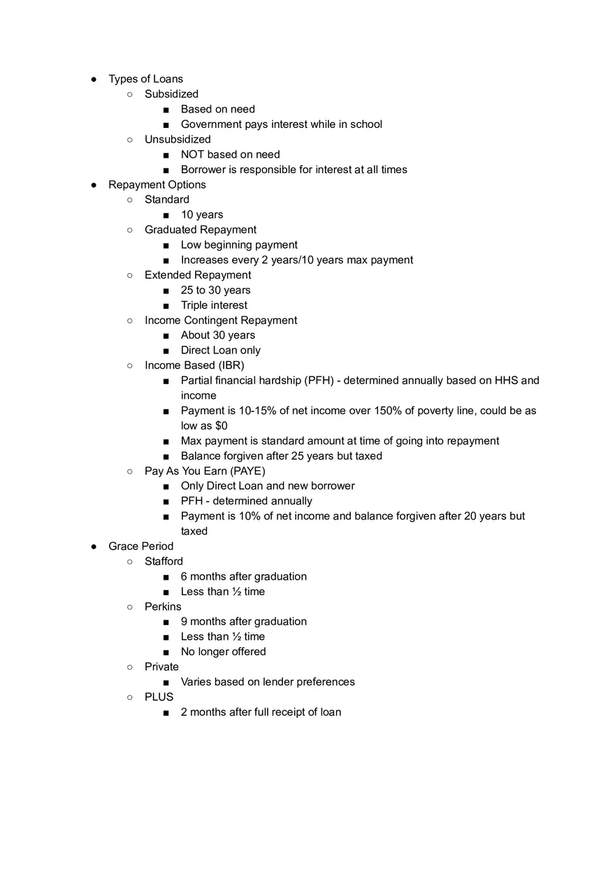 Unit Three Notes - Personal Finance - Page 16