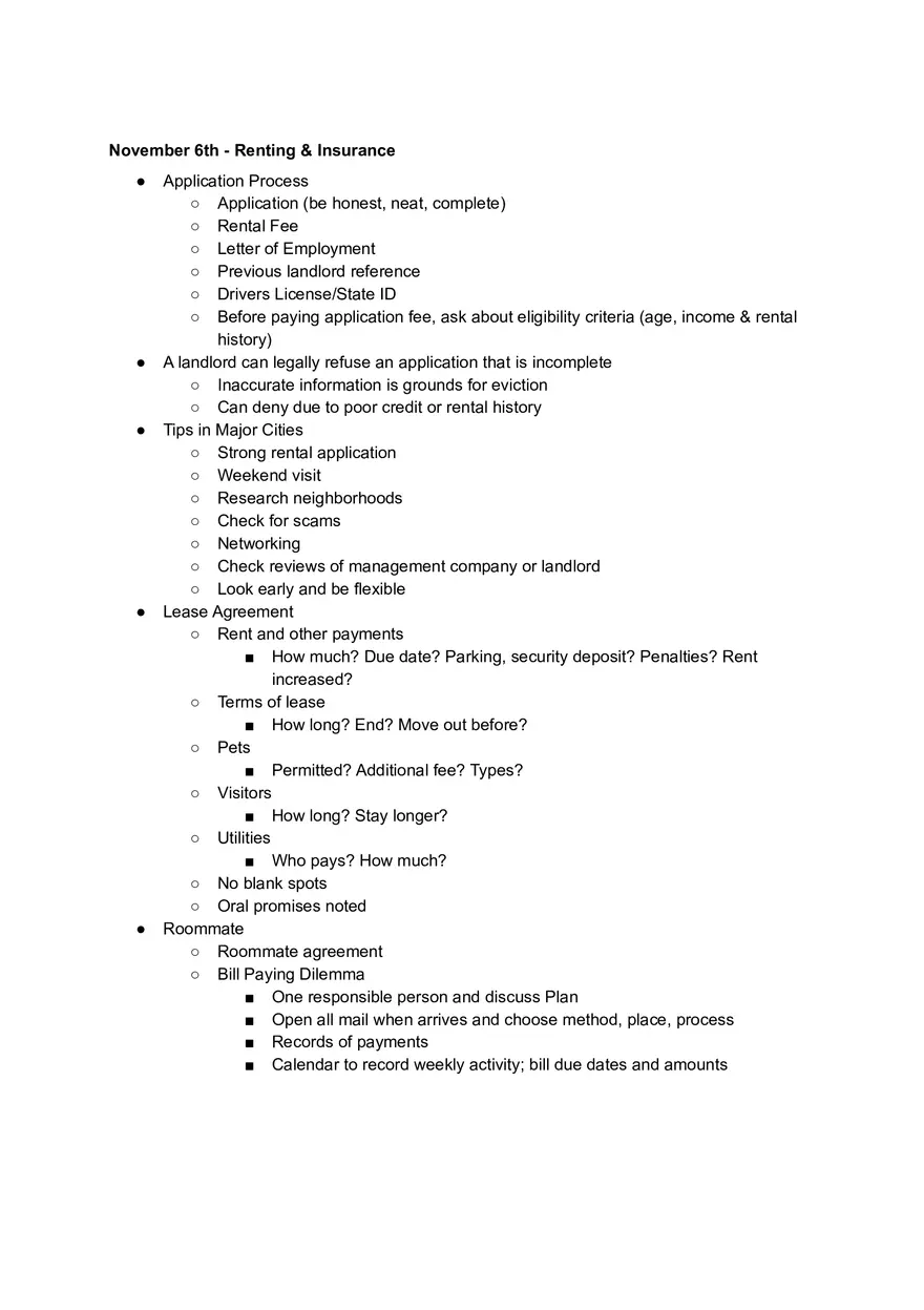 Unit Three Notes - Personal Finance - Page 1