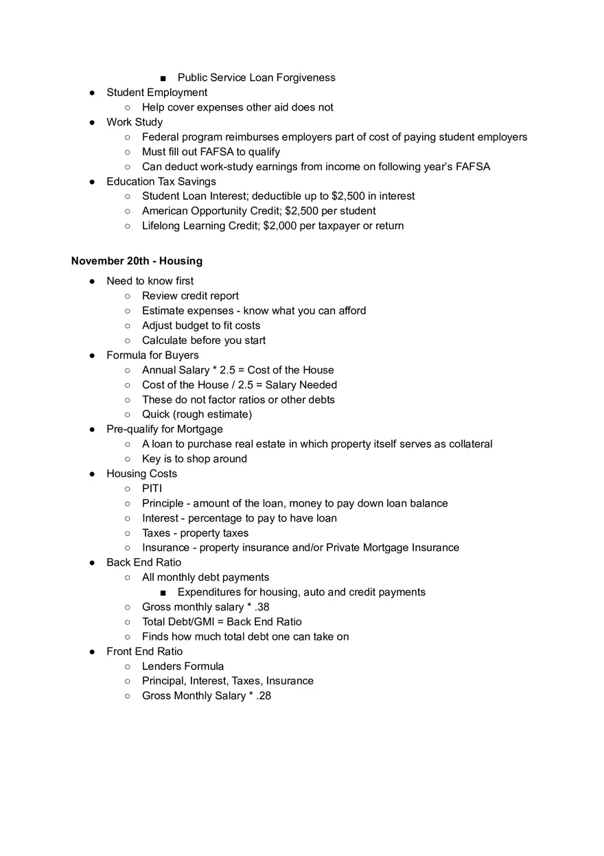 Unit Three Notes - Personal Finance - Page 3