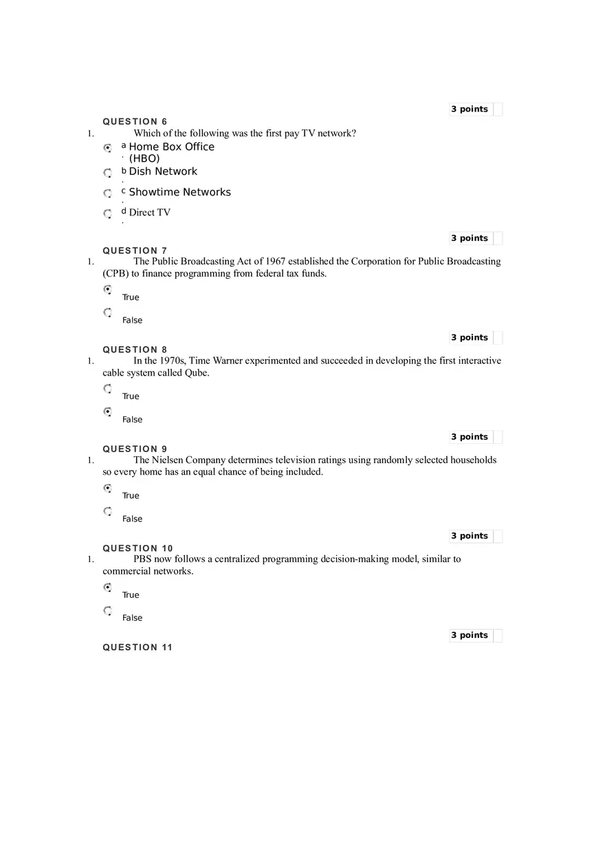 Media and Culture Reading Quiz - Page 2