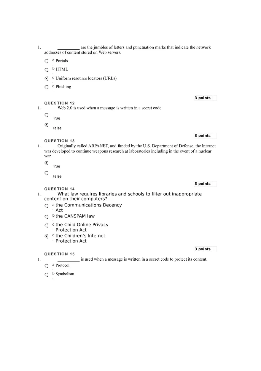 Media and Culture Reading Quiz - Page 3